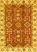 Machine Washable Oriental Yellow Traditional Rug, wshabs3173yw