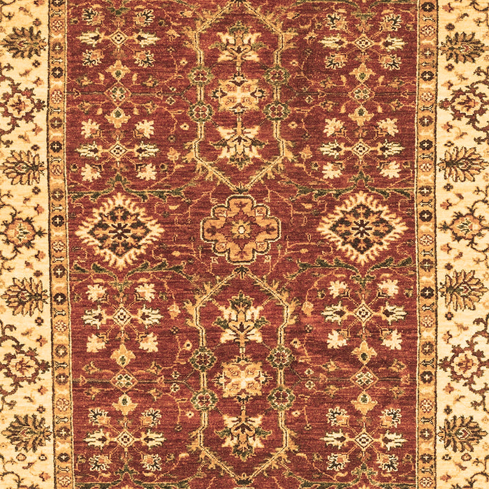 Machine Washable Oriental Brown Traditional Rug, wshabs3173brn