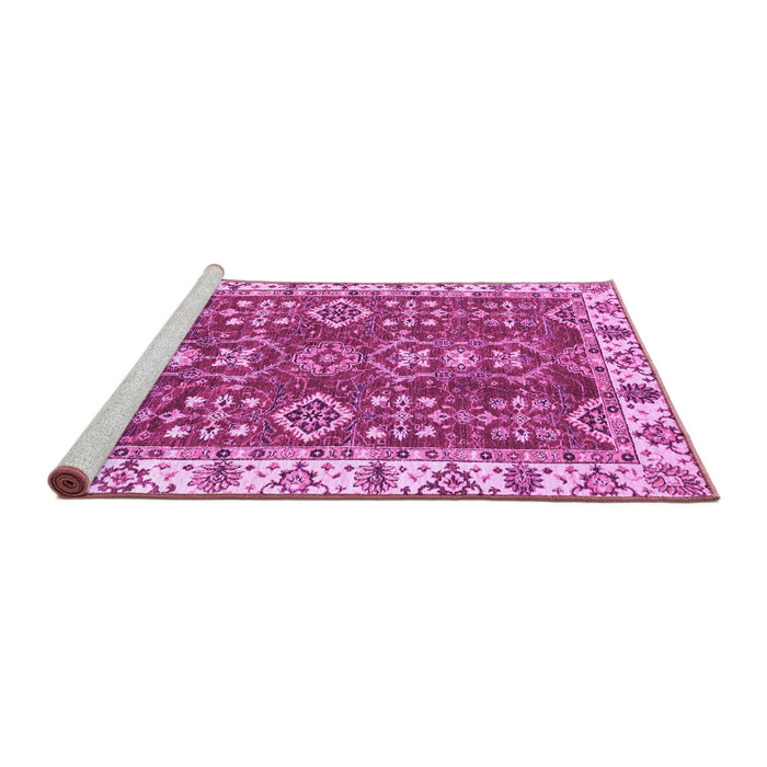 Sideview of Machine Washable Oriental Purple Traditional Area Rugs, wshabs3173pur