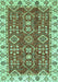 Machine Washable Oriental Turquoise Traditional Area Rugs, wshabs3173turq