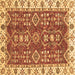 Square Oriental Brown Traditional Rug, abs3173brn