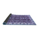 Sideview of Oriental Blue Traditional Rug, abs3173blu