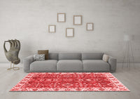 Machine Washable Oriental Red Traditional Rug, wshabs3173red