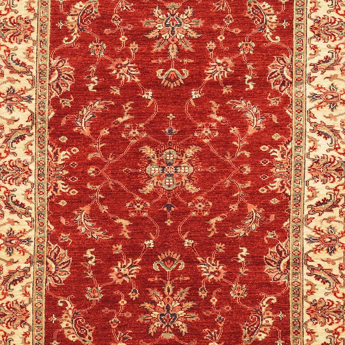 Machine Washable Abstract Orange Rug, wshabs3174