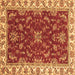 Square Abstract Brown Modern Rug, abs3174brn