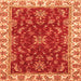 Square Abstract Orange Modern Rug, abs3174org