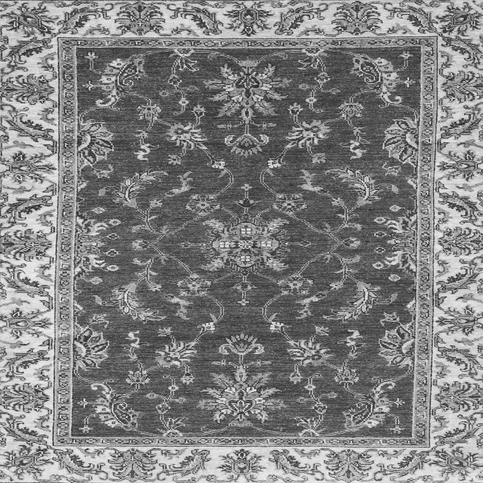 Square Abstract Gray Modern Rug, abs3174gry