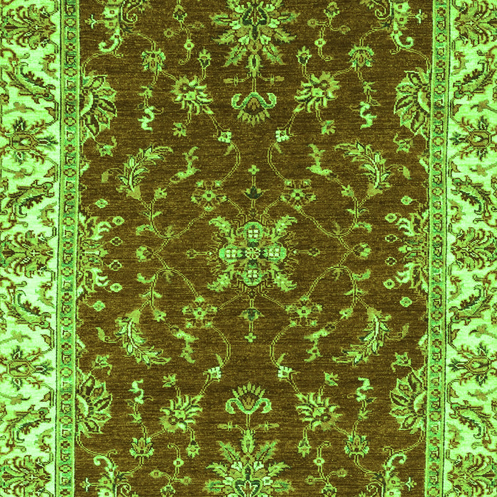 Machine Washable Abstract Green Modern Area Rugs, wshabs3174grn