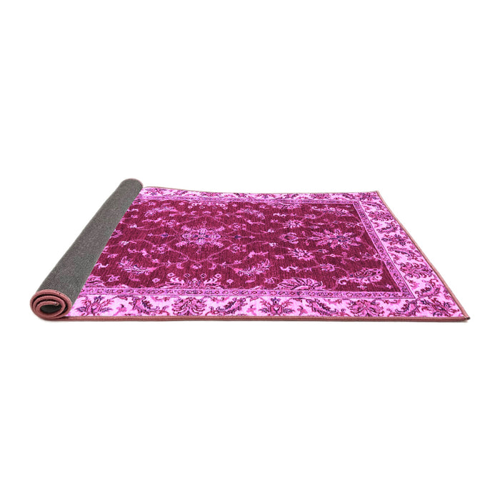 Sideview of Abstract Purple Modern Rug, abs3174pur