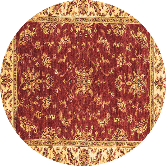 Round Machine Washable Abstract Brown Modern Rug, wshabs3174brn