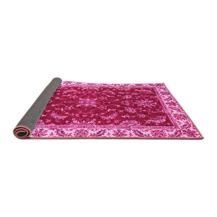 Sideview of Abstract Pink Modern Rug, abs3174pnk