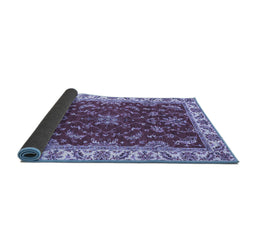 Sideview of Abstract Blue Modern Rug, abs3174blu