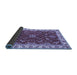 Sideview of Abstract Blue Modern Rug, abs3174blu