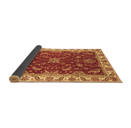 Sideview of Abstract Brown Modern Rug, abs3174brn