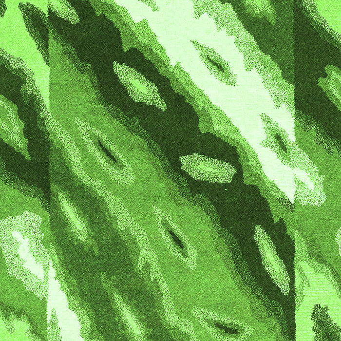 Machine Washable Abstract Green Modern Area Rugs, wshabs3175grn