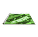 Sideview of Machine Washable Abstract Green Modern Area Rugs, wshabs3175grn