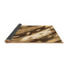 Sideview of Abstract Brown Modern Rug, abs3175brn