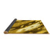 Sideview of Abstract Yellow Modern Rug, abs3175yw