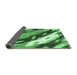 Sideview of Abstract Emerald Green Modern Rug, abs3175emgrn