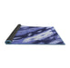 Sideview of Abstract Blue Modern Rug, abs3175blu