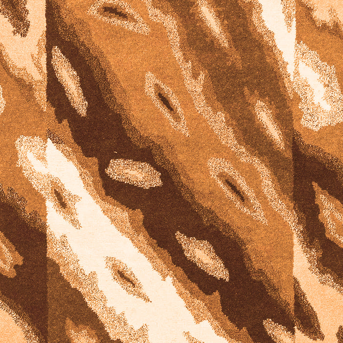 Abstract Orange Modern Rug, abs3175org