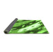 Sideview of Abstract Green Modern Rug, abs3175grn