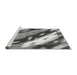 Sideview of Machine Washable Abstract Gray Modern Rug, wshabs3175gry