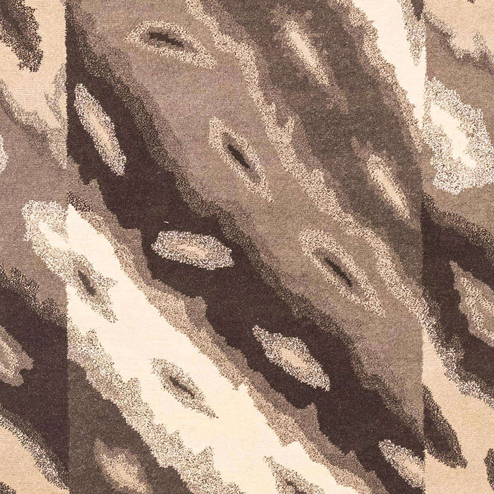 Machine Washable Abstract Sepia Brown Rug, wshabs3175