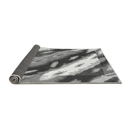 Sideview of Abstract Gray Modern Rug, abs3175gry