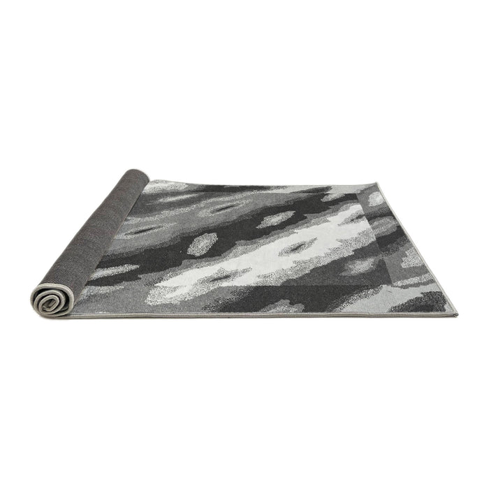 Sideview of Abstract Gray Modern Rug, abs3175gry