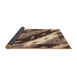 Sideview of Abstract Brown Animal Rug, abs3176