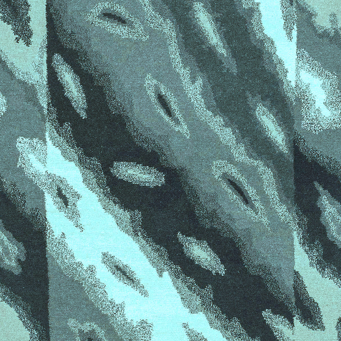 Machine Washable Animal Light Blue Modern Rug, wshabs3176lblu