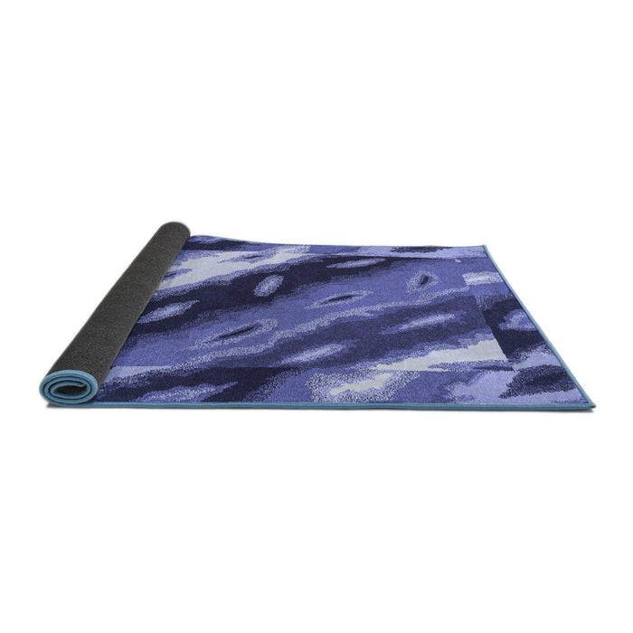 Sideview of Animal Blue Modern Rug, abs3176blu