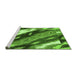 Sideview of Machine Washable Animal Green Modern Area Rugs, wshabs3176grn