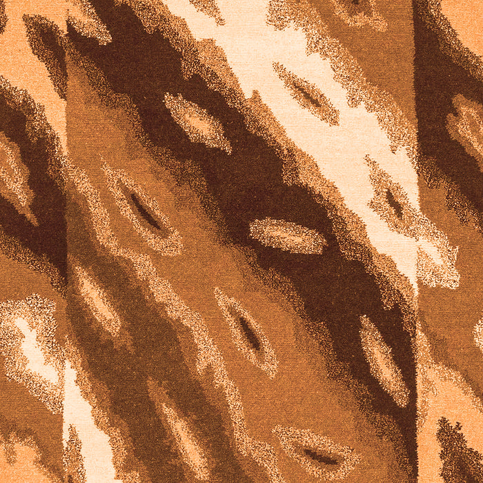 Machine Washable Animal Orange Modern Area Rugs, wshabs3176org