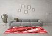 Modern Red Washable Rugs