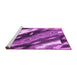 Sideview of Machine Washable Animal Purple Modern Area Rugs, wshabs3176pur