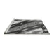 Sideview of Machine Washable Animal Gray Modern Rug, wshabs3176gry