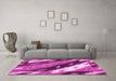 Machine Washable Animal Pink Modern Rug in a Living Room, wshabs3176pnk