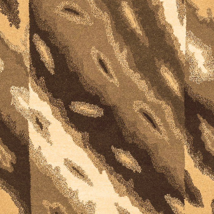 Machine Washable Animal Brown Modern Rug, wshabs3176brn