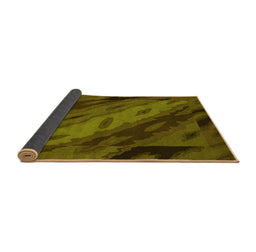 Sideview of Animal Yellow Modern Rug, abs3177yw