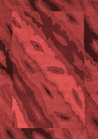 Animal Red Modern Rug, abs3177red