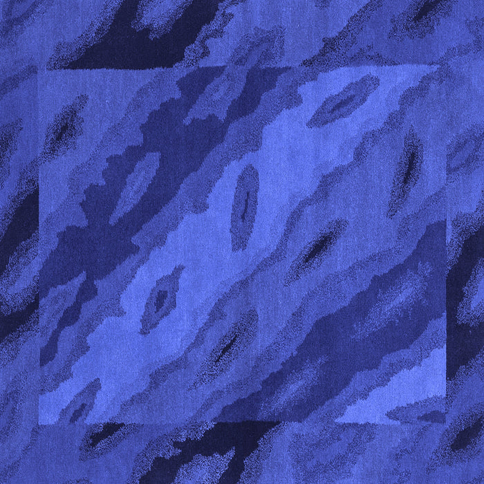 Square Machine Washable Animal Blue Modern Rug, wshabs3177blu