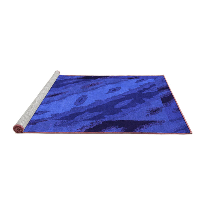 Sideview of Machine Washable Animal Purple Modern Area Rugs, wshabs3177pur