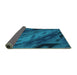 Sideview of Animal Turquoise Modern Rug, abs3177turq