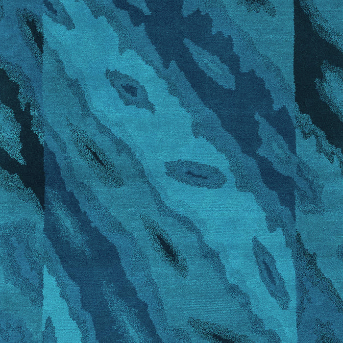 Machine Washable Animal Turquoise Modern Area Rugs, wshabs3177turq