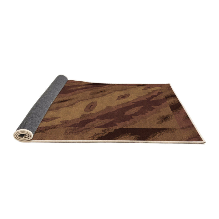 Sideview of Animal Orange Modern Rug, abs3177org