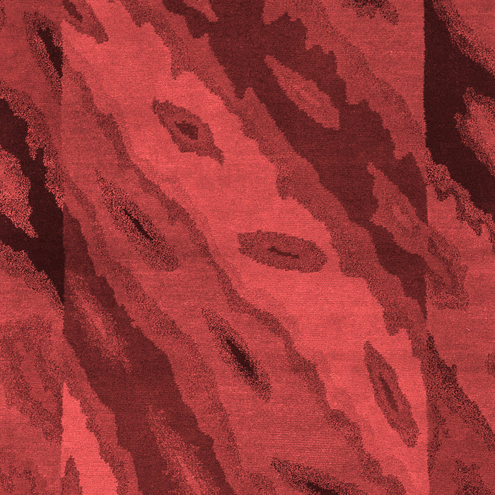 Machine Washable Animal Red Modern Rug, wshabs3177red