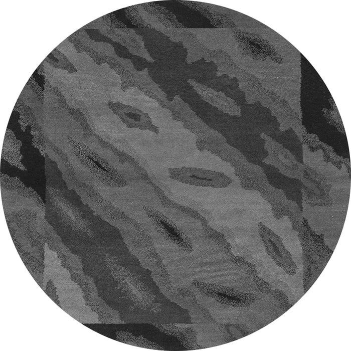 Round Animal Gray Modern Rug, abs3177gry