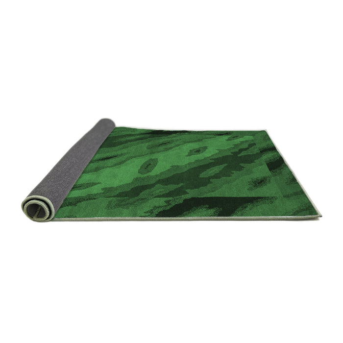 Sideview of Animal Emerald Green Modern Rug, abs3177emgrn